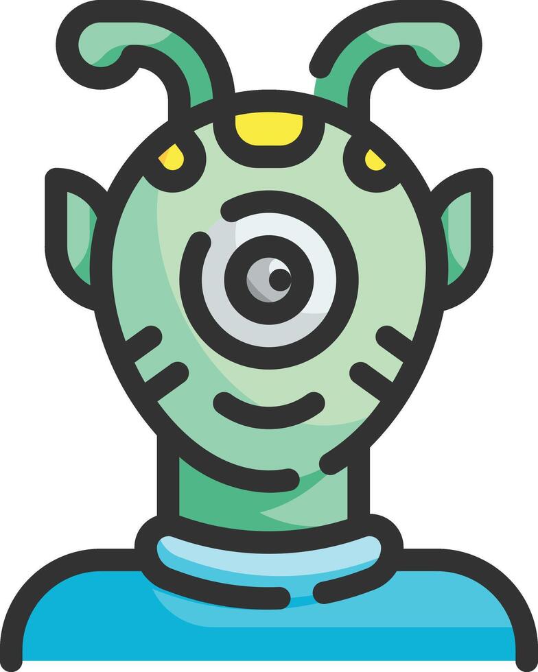 alien illustration design vector