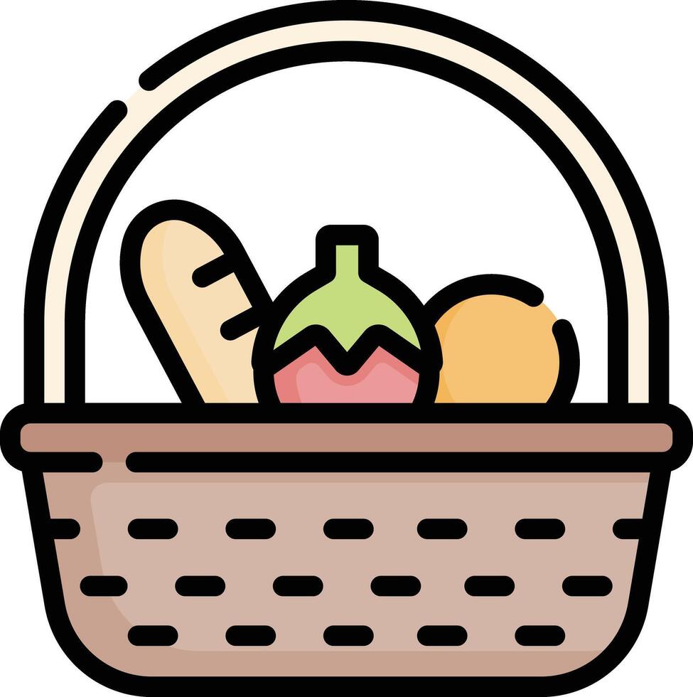 basket illustration design vector
