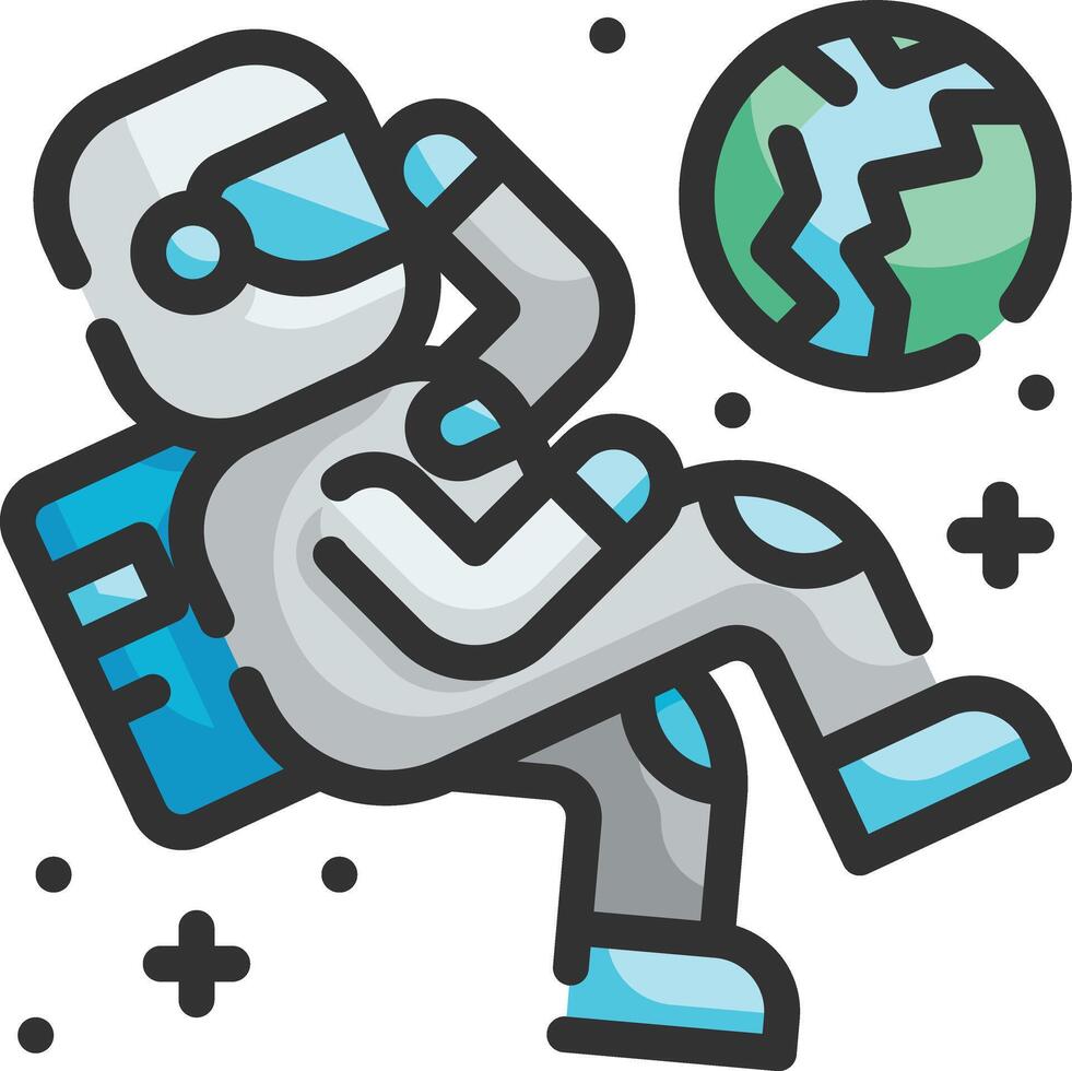 astronaut illustration design vector