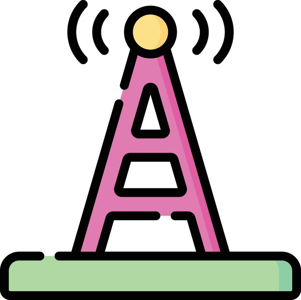 Broadcast illustration design vector