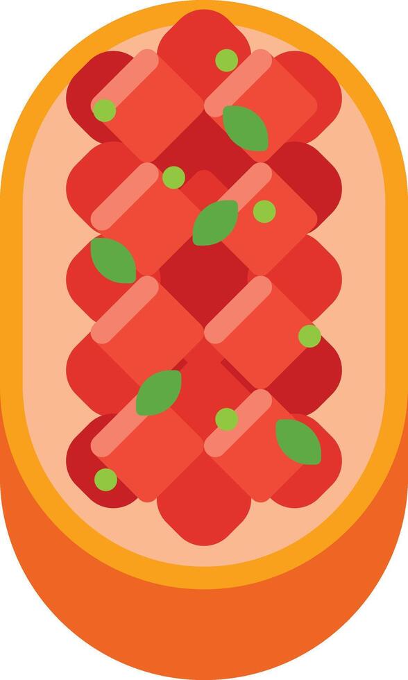 bruschetta illustration design vector