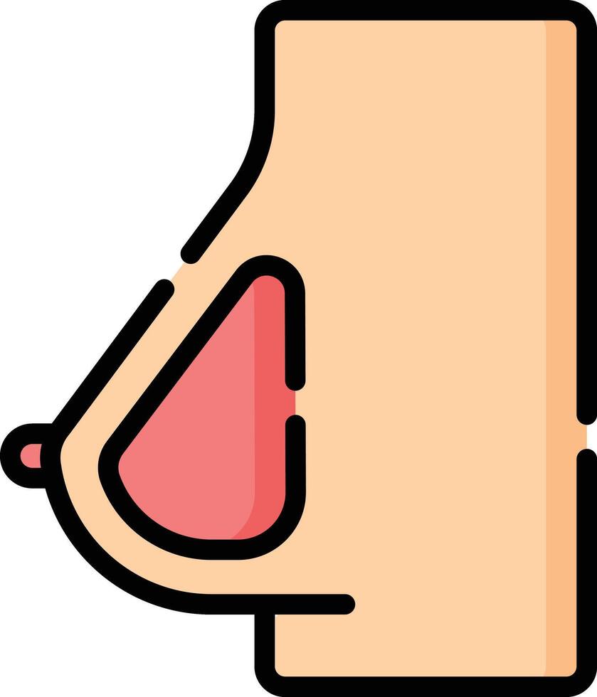 breast illustration design vector