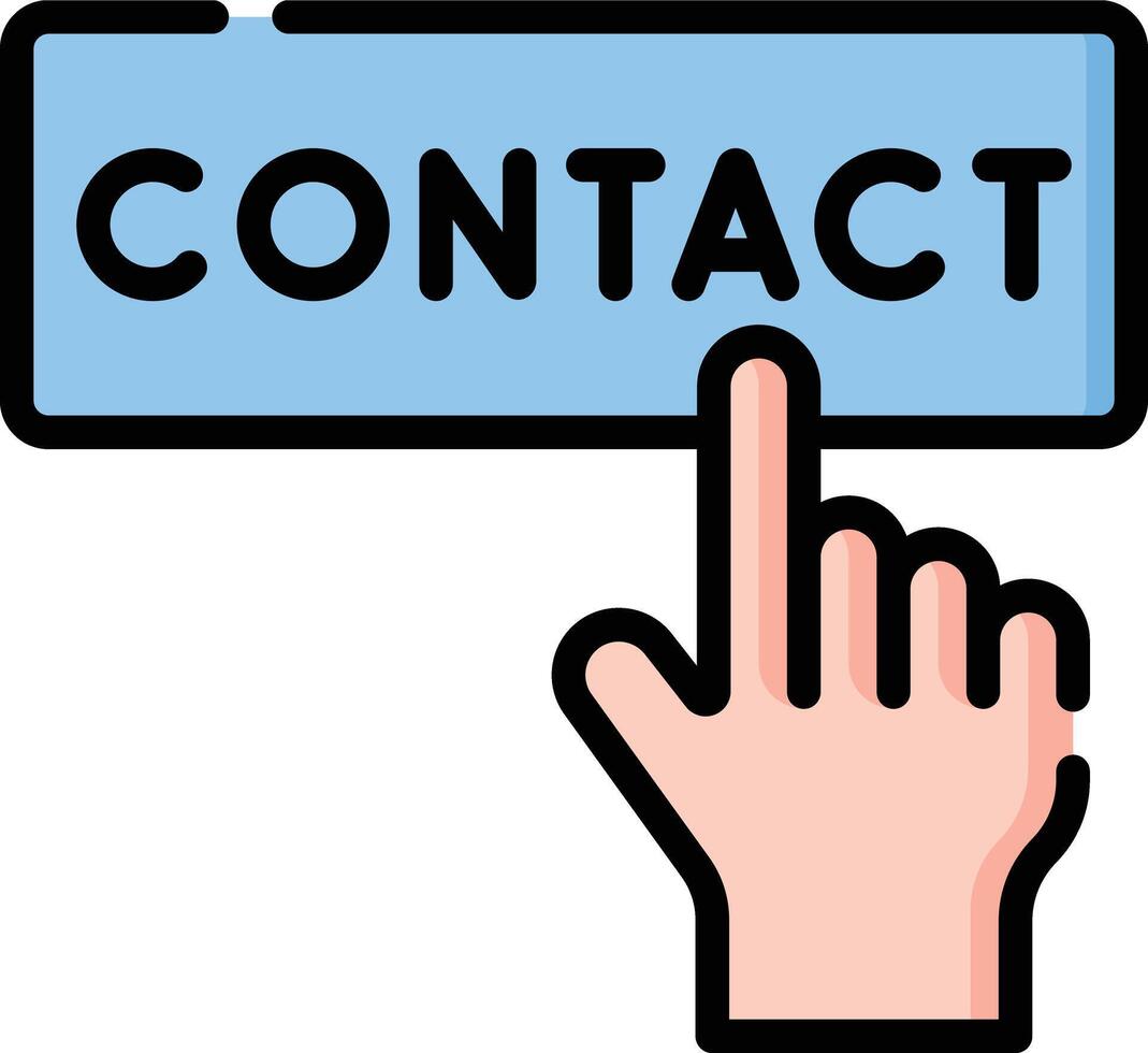 contact illustration design vector