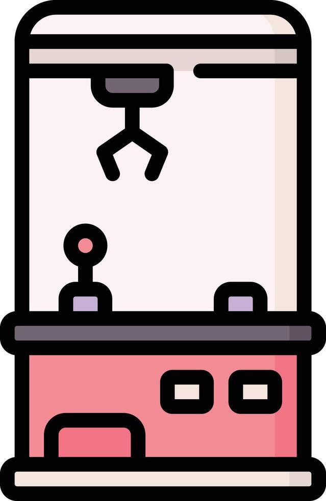 claw machine illustration design vector