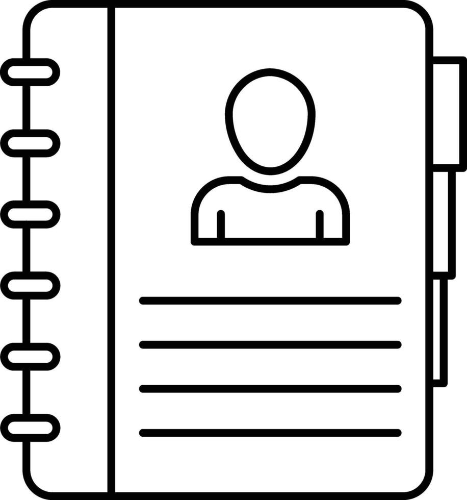 contact book illustration design vector