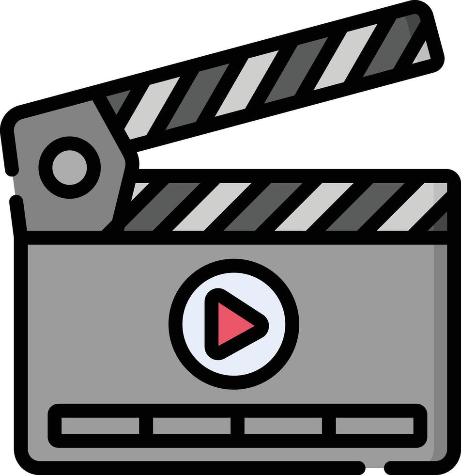 clapperboard illustration design vector