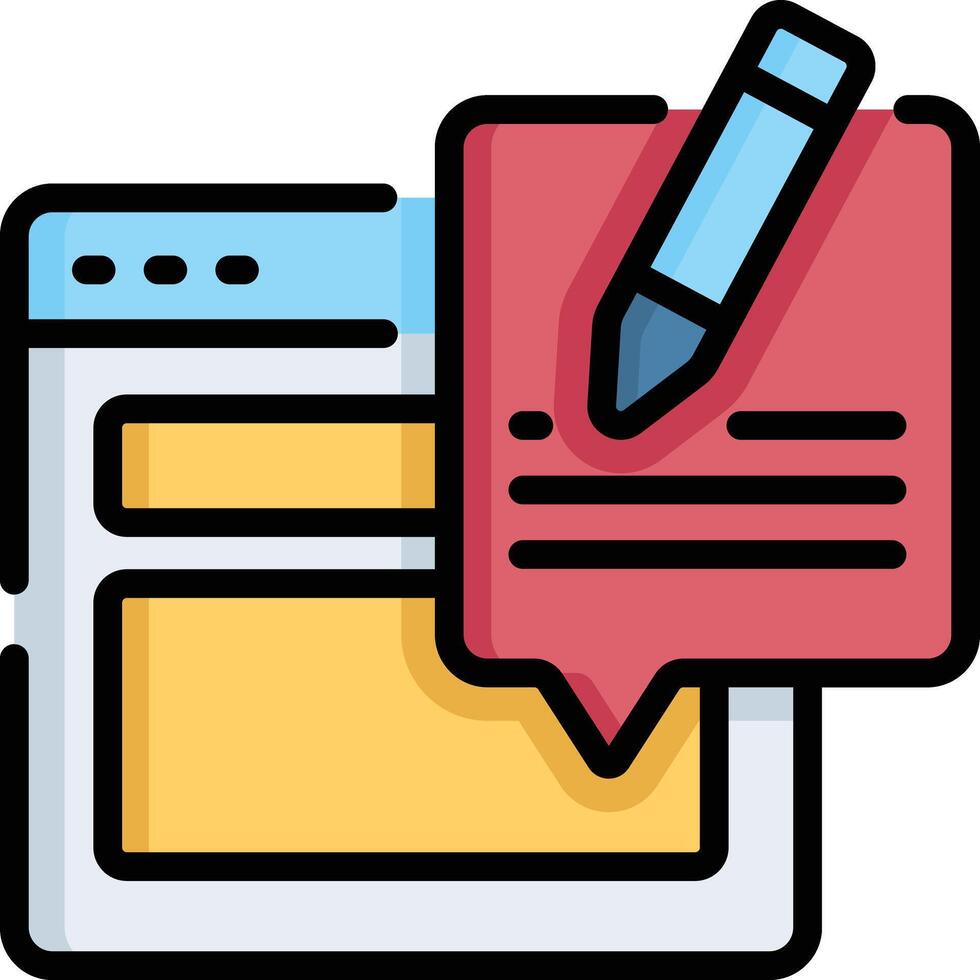 blogger illustration design vector