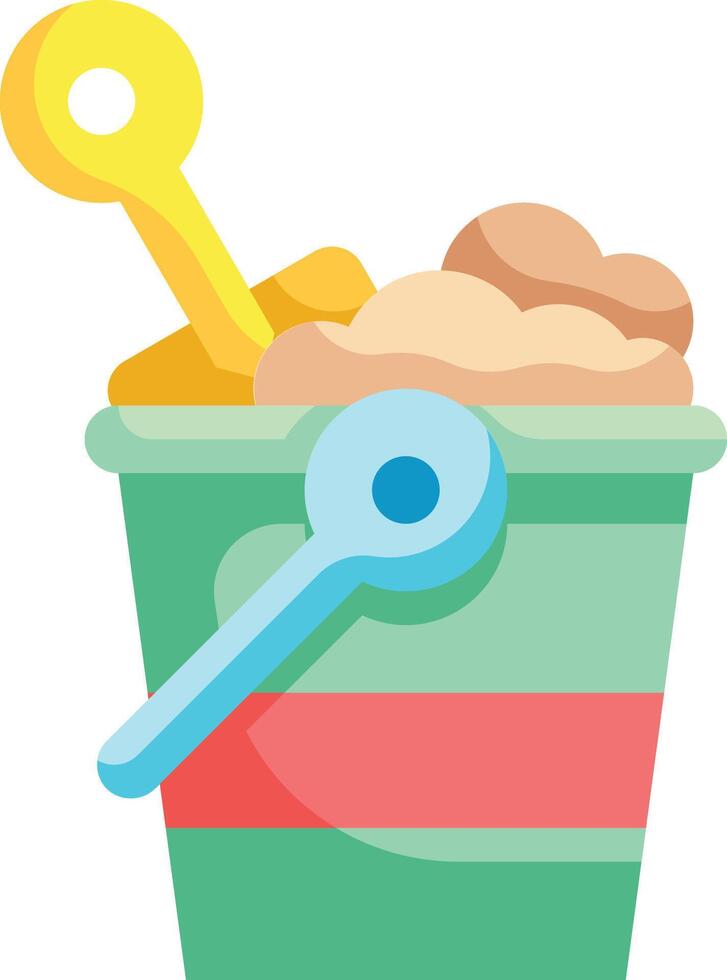 bucket illustration design vector