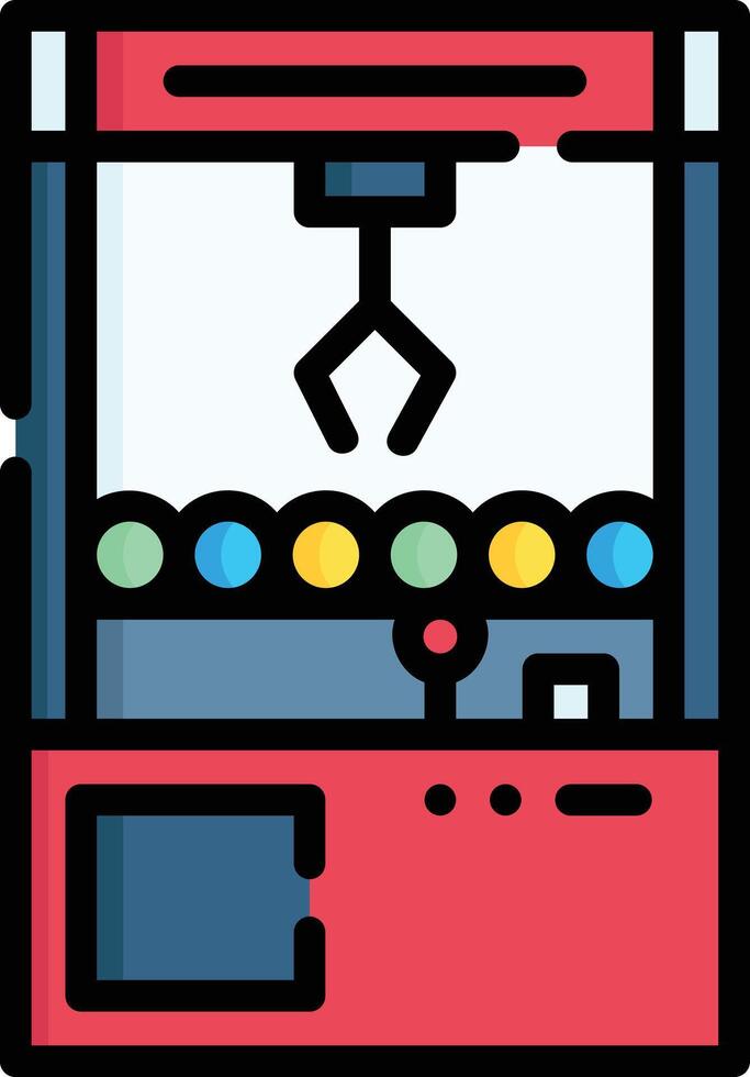 claw machine illustration design vector