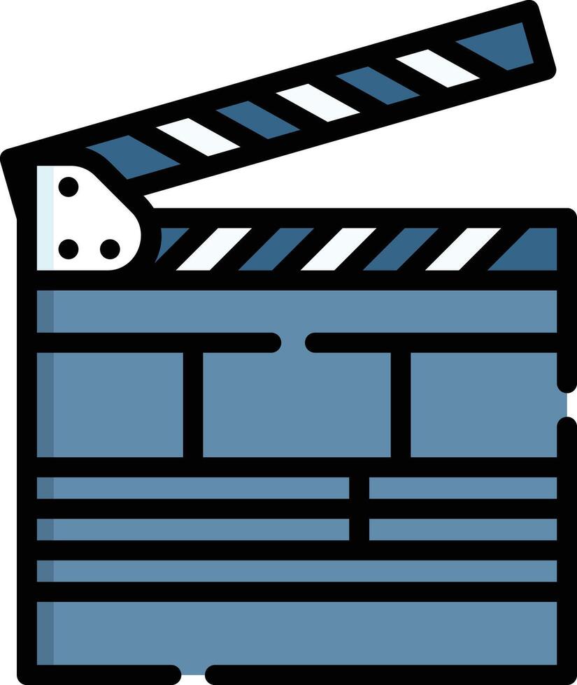 clapperboard illustration design vector