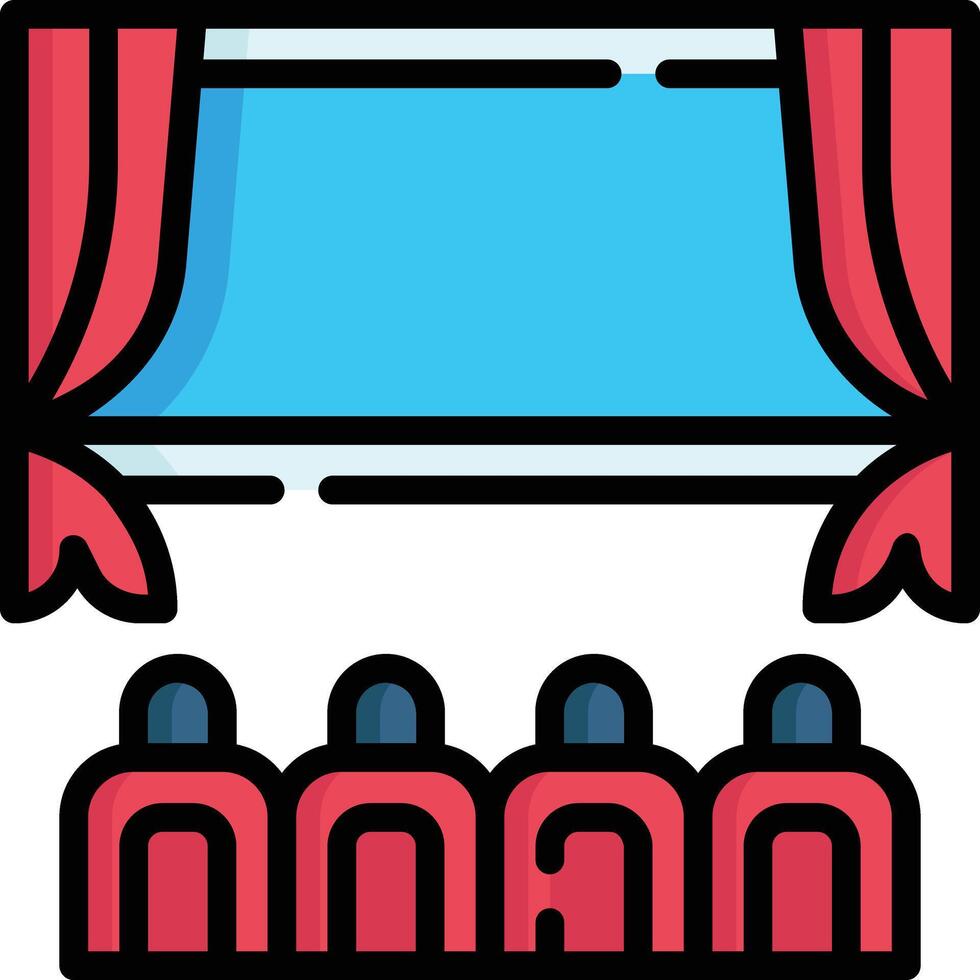 cinema illustration design vector