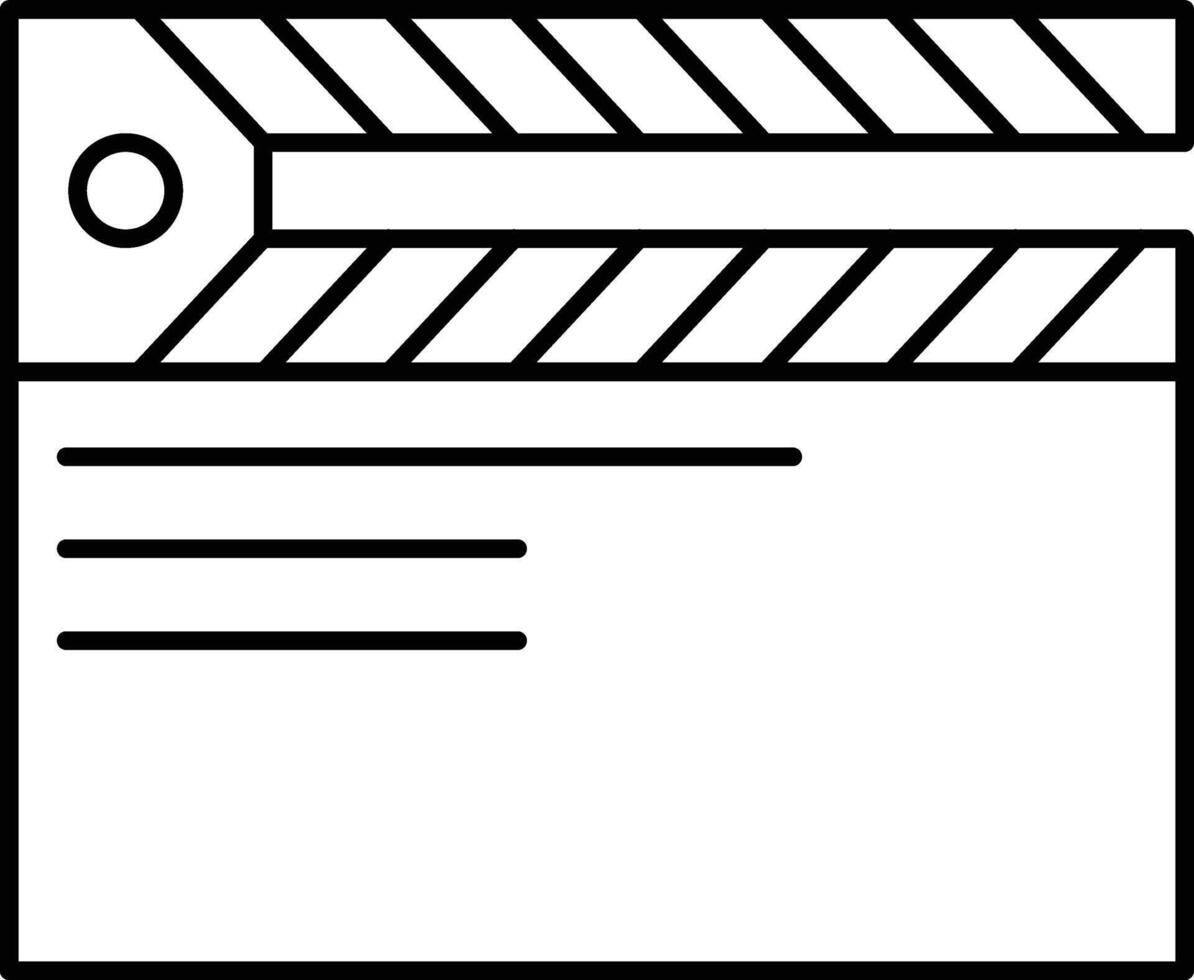 clapperboard illustration design vector