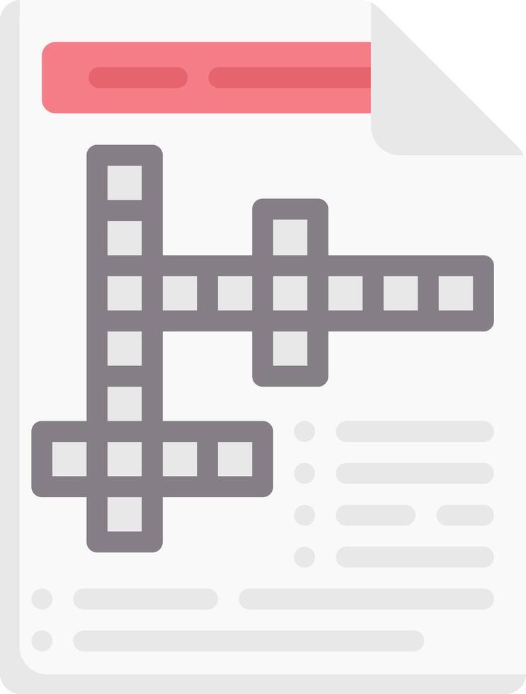crossword illustration design vector