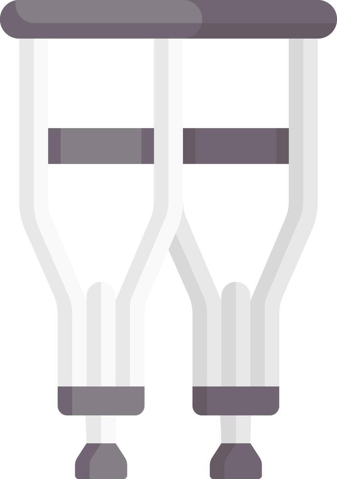 crutches illustration design vector