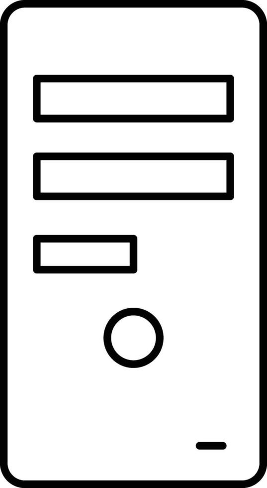 computer tower illustration design vector