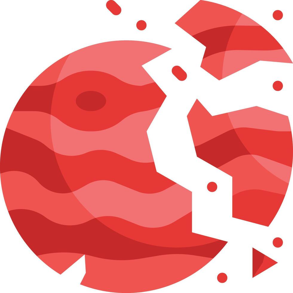 destroyed illustration design vector