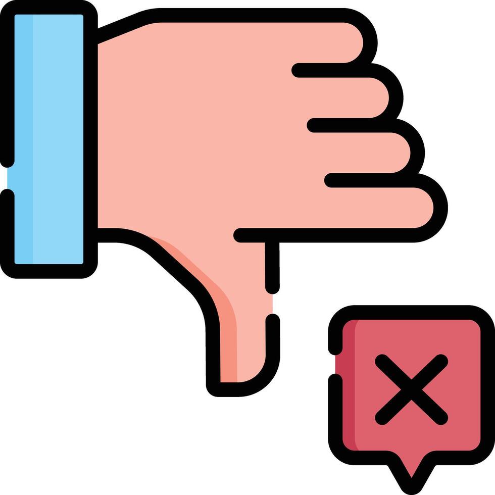 dislike illustration design vector
