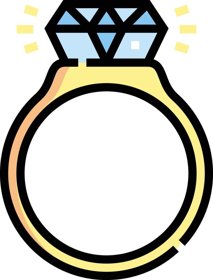diamond ring illustration design vector