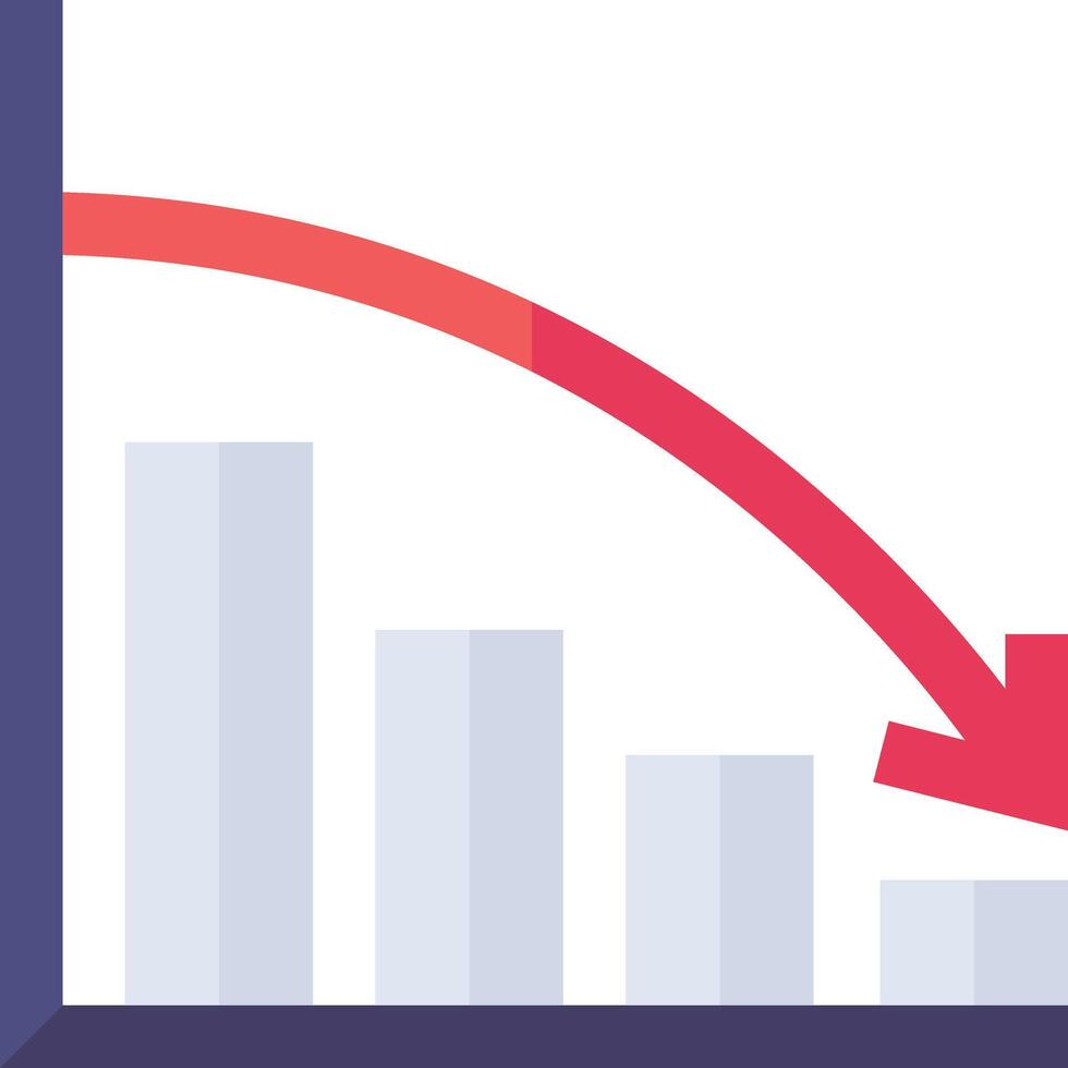 decrease illustration design vector