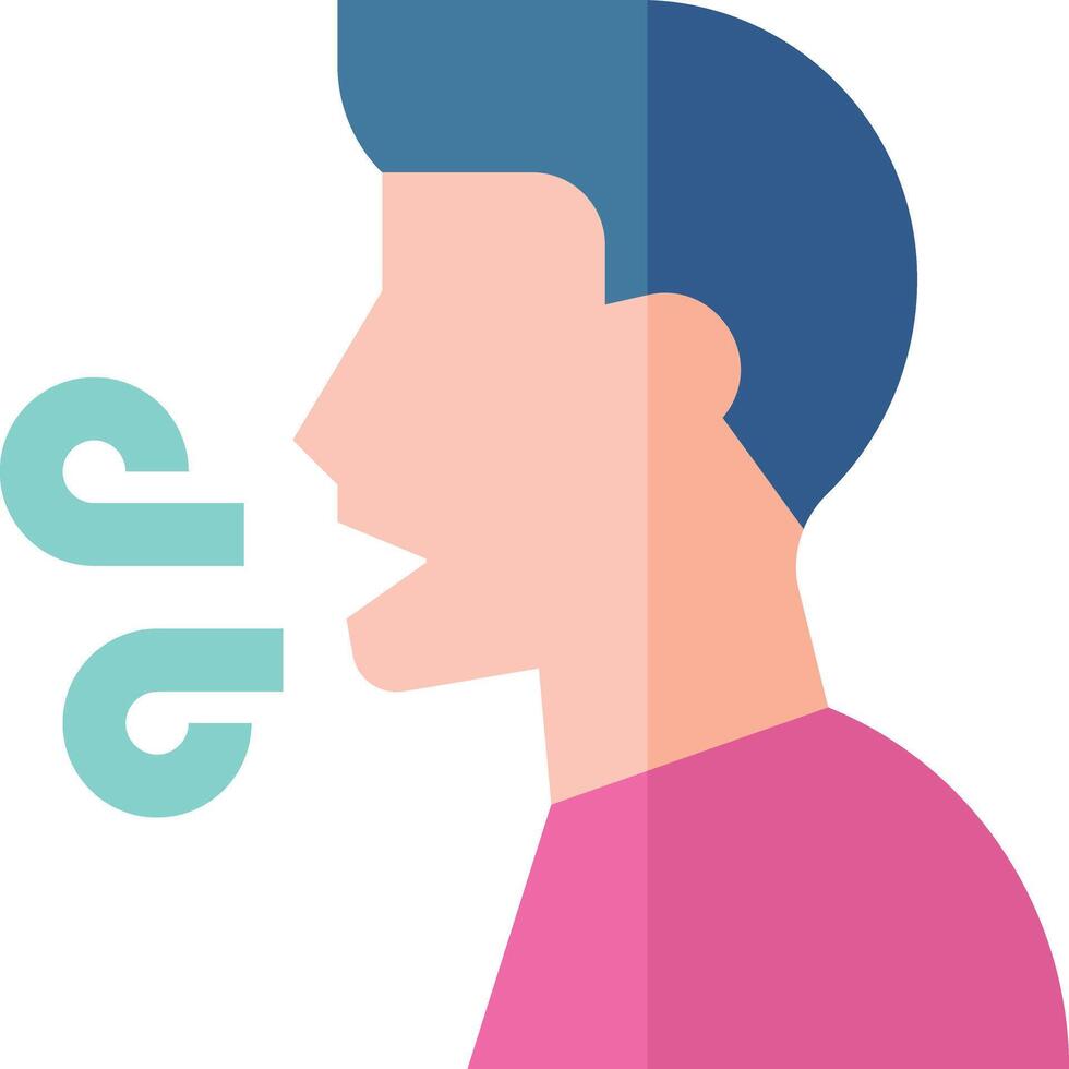 dry cough illustration design vector