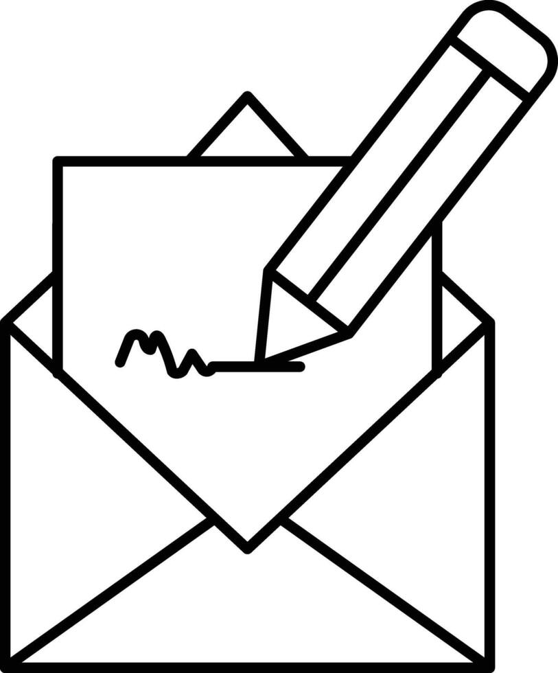 email illustration design vector