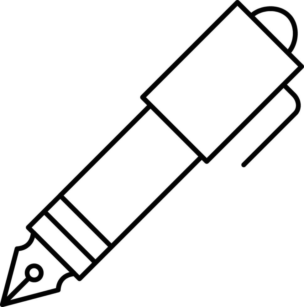 fountain pen illustration design vector
