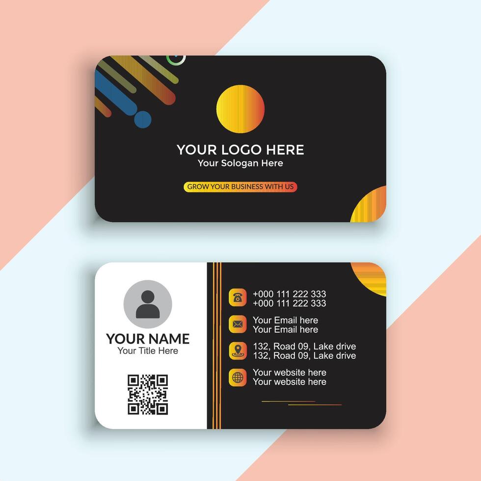 Business cards design vector
