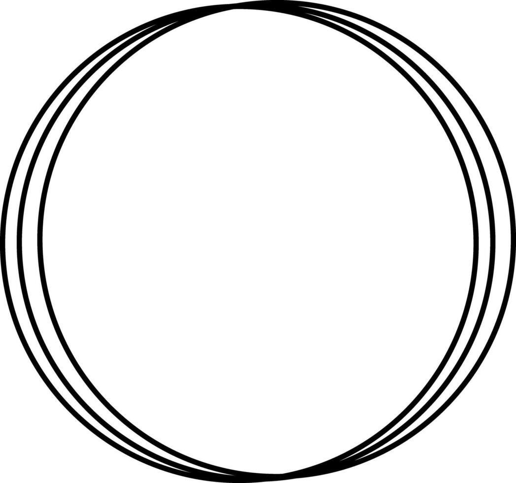 Abstract Art with Circular Mesmerizing Hypnotic Loops in Black and White. Minimalistic Symmetric Graphic Design. Circle Frames. Monochrome Borders. illustration vector