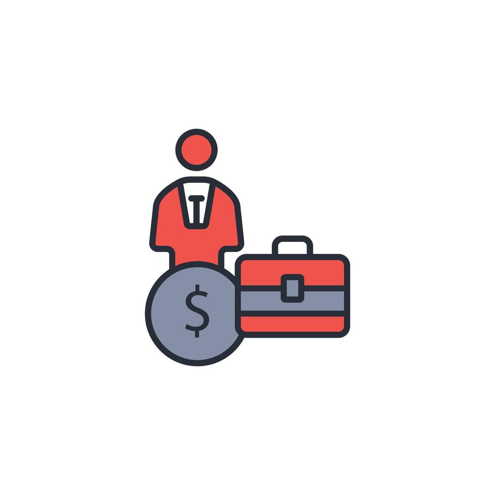 income tax icon. .Editable stroke.linear style sign for use web design,logo.Symbol illustration. vector