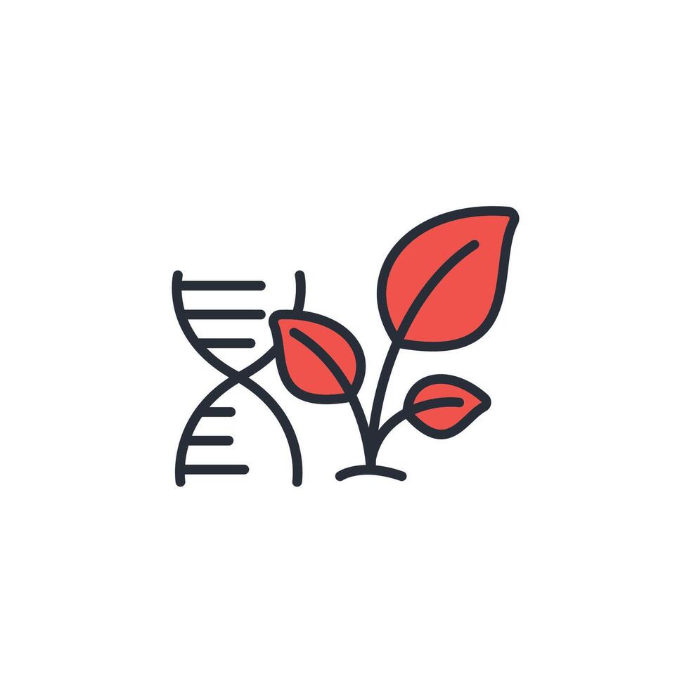 Gmo icon. .Editable stroke.linear style sign for use web design,logo.Symbol illustration. vector