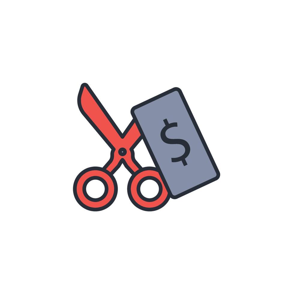 Tax deduction icon. .Editable stroke.linear style sign for use web design,logo.Symbol illustration. vector