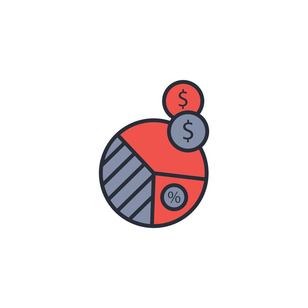 tax rate icon. .Editable stroke.linear style sign for use web design,logo.Symbol illustration. vector