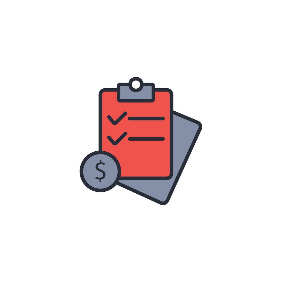 tax planning icon. .Editable stroke.linear style sign for use web design,logo.Symbol illustration. vector