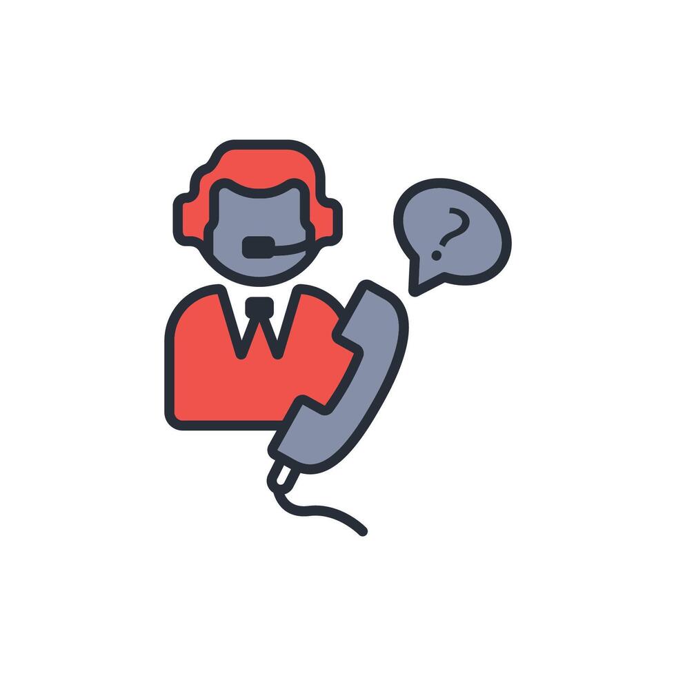 service icon. .Editable stroke.linear style sign for use web design,logo.Symbol illustration. vector