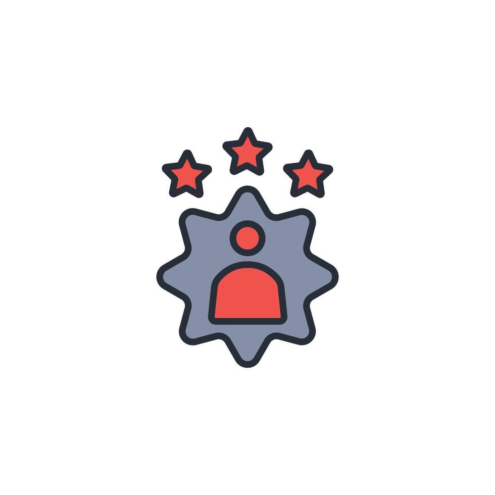experts icon. .Editable stroke.linear style sign for use web design,logo.Symbol illustration. vector