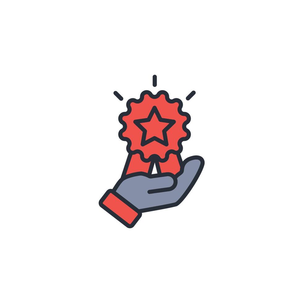 qualification icon. .Editable stroke.linear style sign for use web design,logo.Symbol illustration. vector