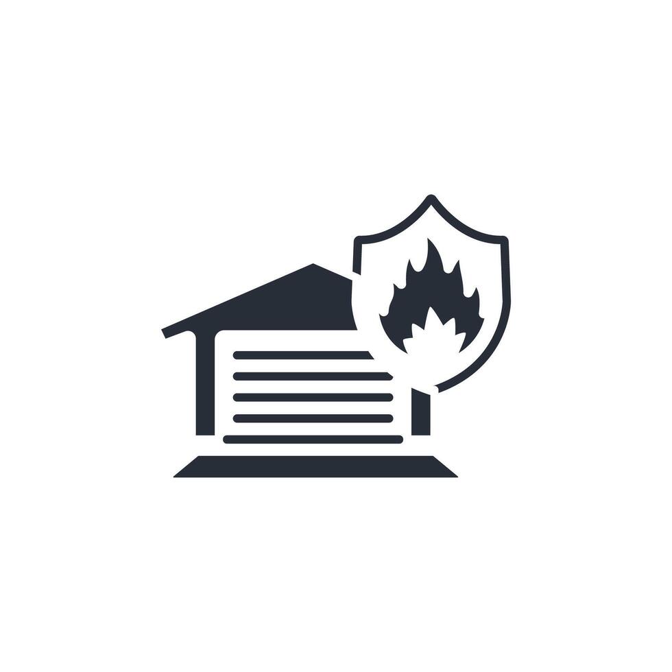 Fire station icon. .Editable stroke.linear style sign for use web design,logo.Symbol illustration. vector