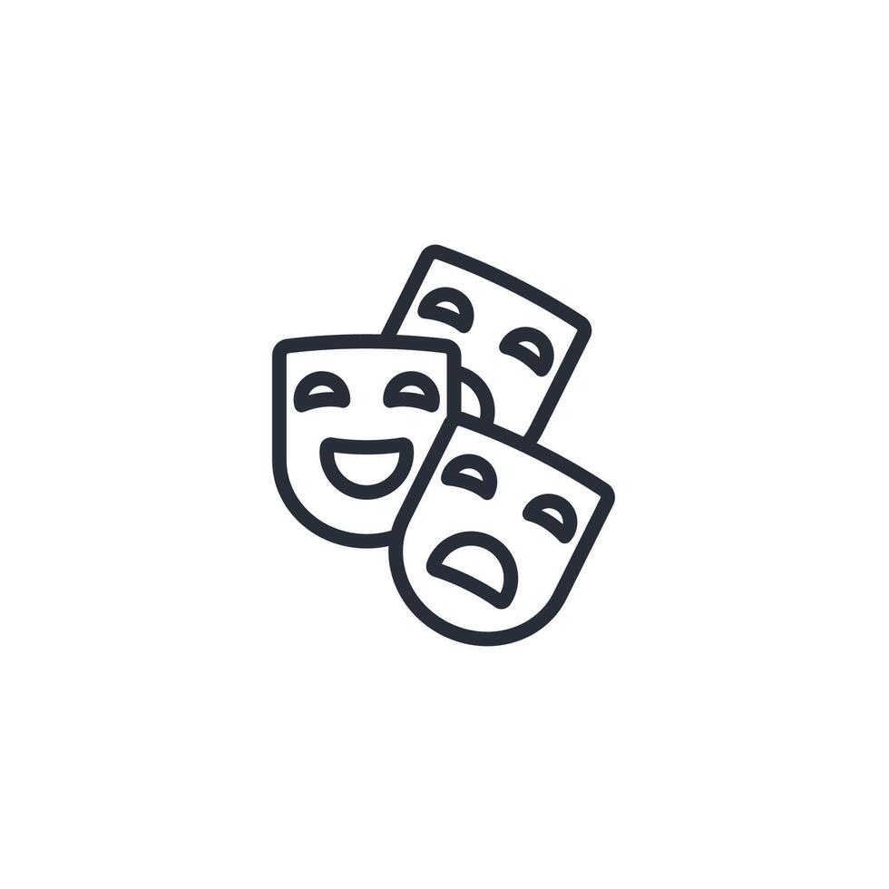 arts icon. .Editable stroke.linear style sign for use web design,logo.Symbol illustration. vector