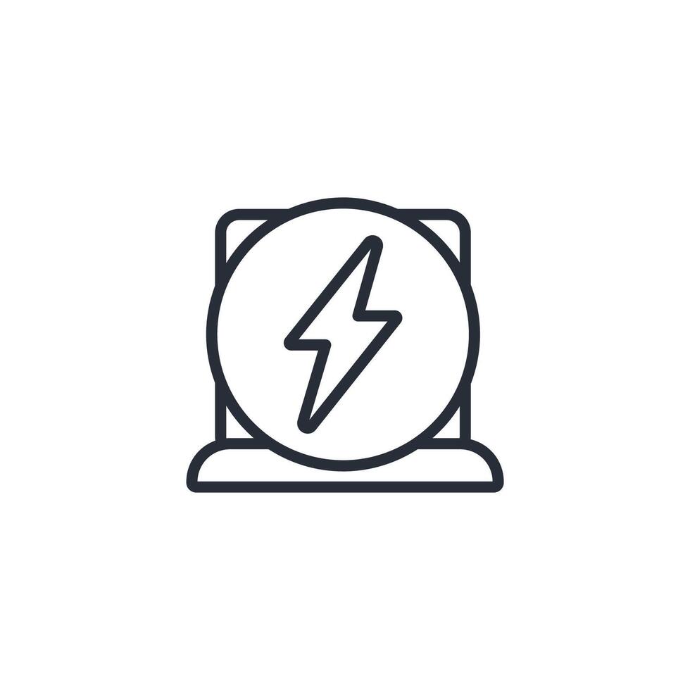 Energy icon. .Editable stroke.linear style sign for use web design,logo.Symbol illustration. vector