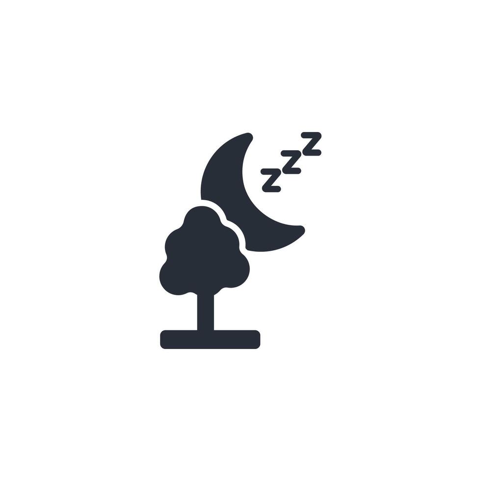 moon icon. .Editable stroke.linear style sign for use web design,logo.Symbol illustration. vector
