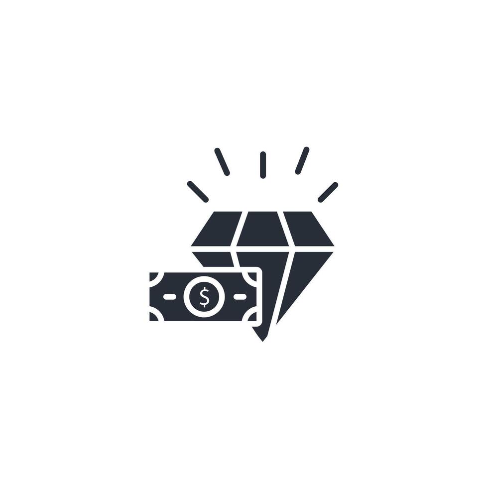 Value icon. .Editable stroke.linear style sign for use web design,logo.Symbol illustration. vector