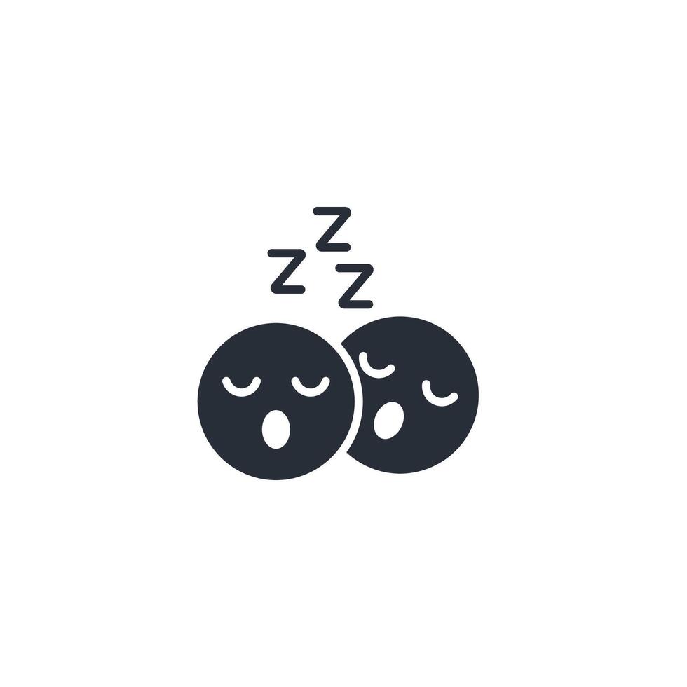 sleeping icon. .Editable stroke.linear style sign for use web design,logo.Symbol illustration. vector