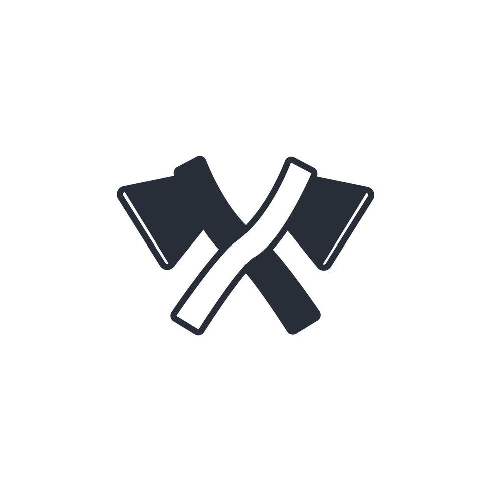 Axe icon. .Editable stroke.linear style sign for use web design,logo.Symbol illustration. vector