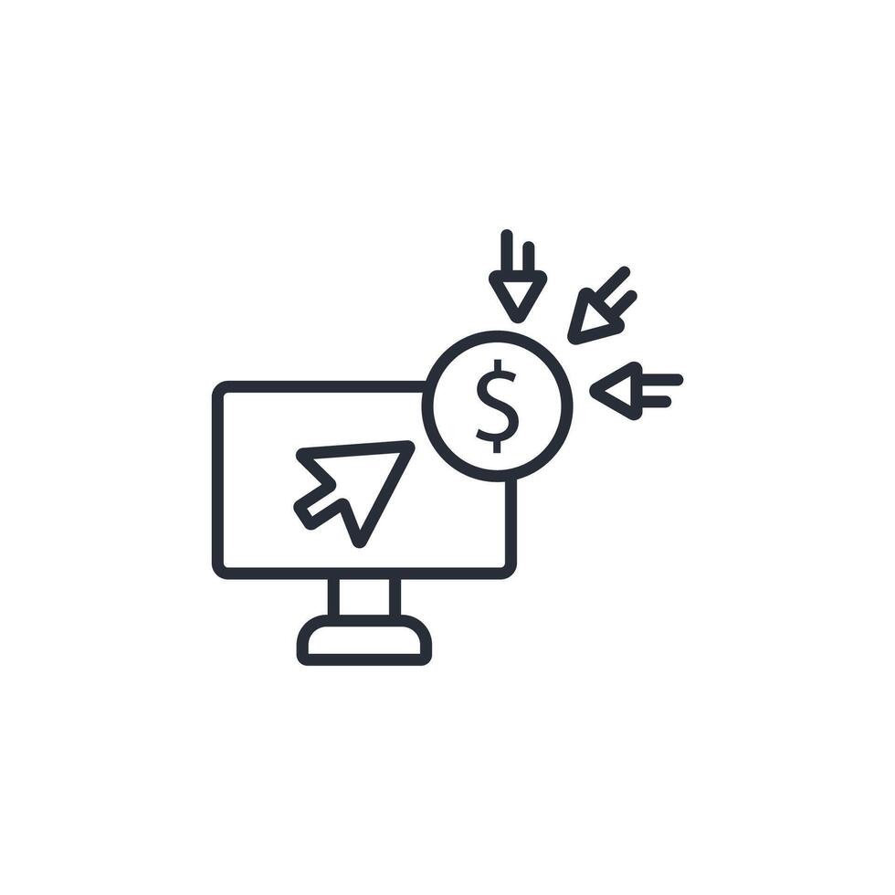 crowdfunding platform icon. .Editable stroke.linear style sign for use web design,logo.Symbol illustration. vector