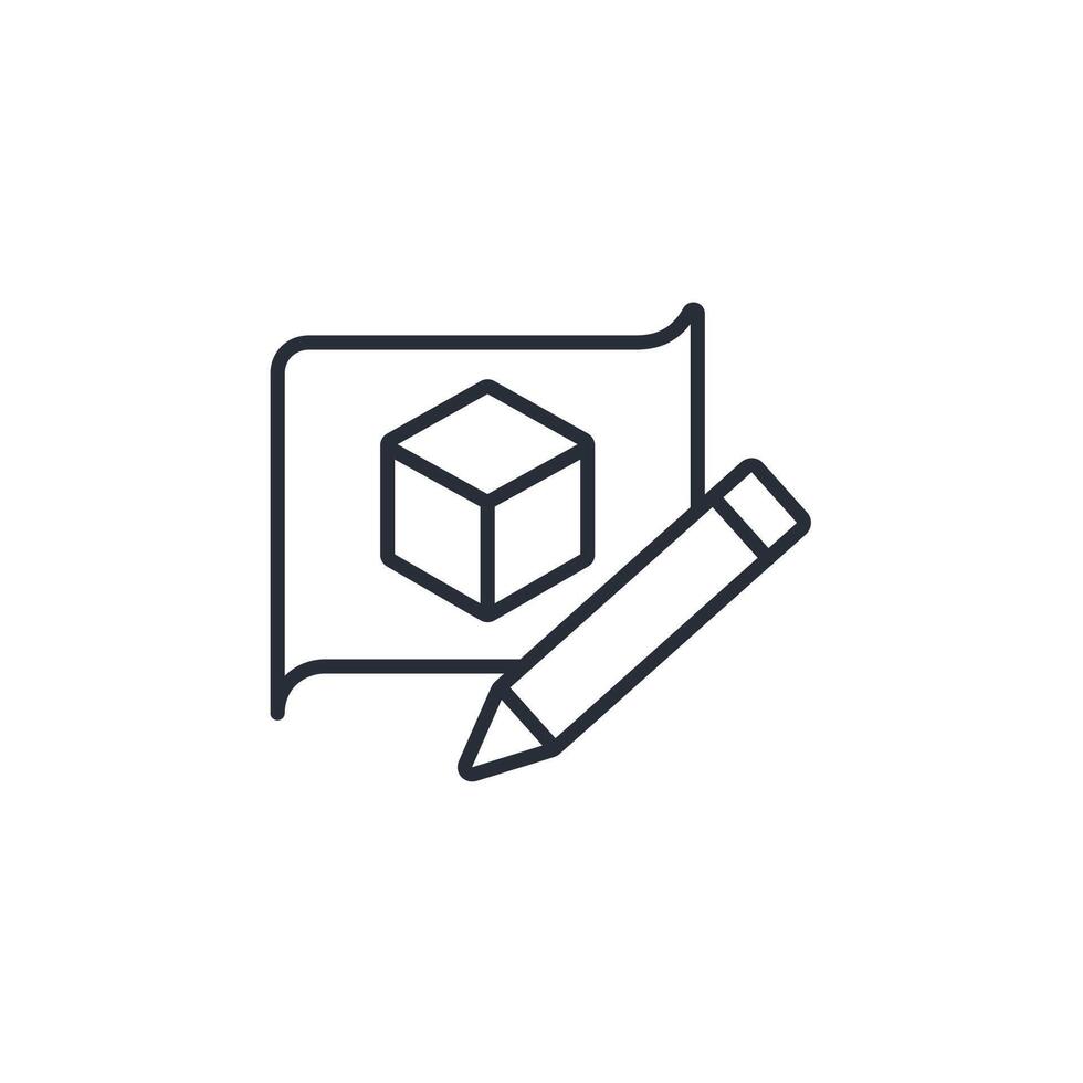 Prototype icon. .Editable stroke.linear style sign for use web design,logo.Symbol illustration. vector
