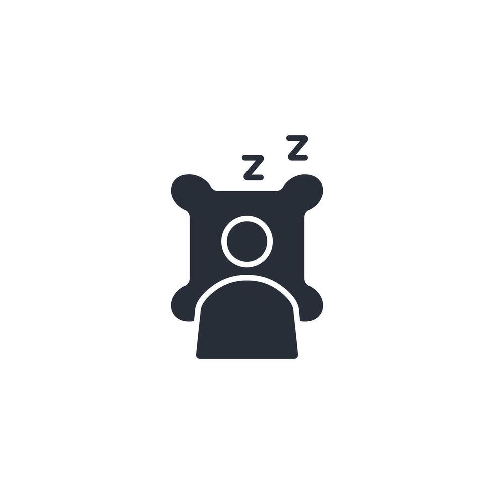 slumber icon. .Editable stroke.linear style sign for use web design,logo.Symbol illustration. vector