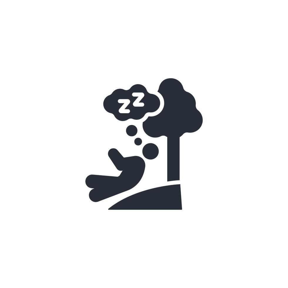 Rest icon. .Editable stroke.linear style sign for use web design,logo.Symbol illustration. vector