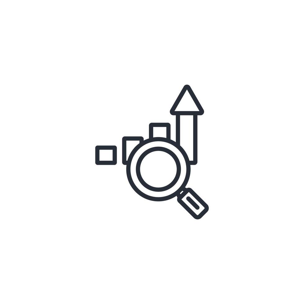 Inspection icon. .Editable stroke.linear style sign for use web design,logo.Symbol illustration. vector