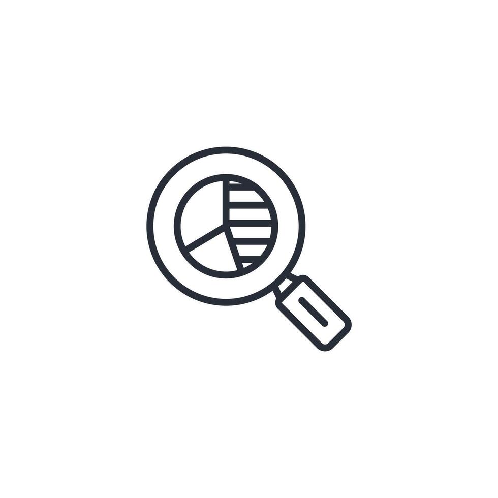 Research icon. .Editable stroke.linear style sign for use web design,logo.Symbol illustration. vector