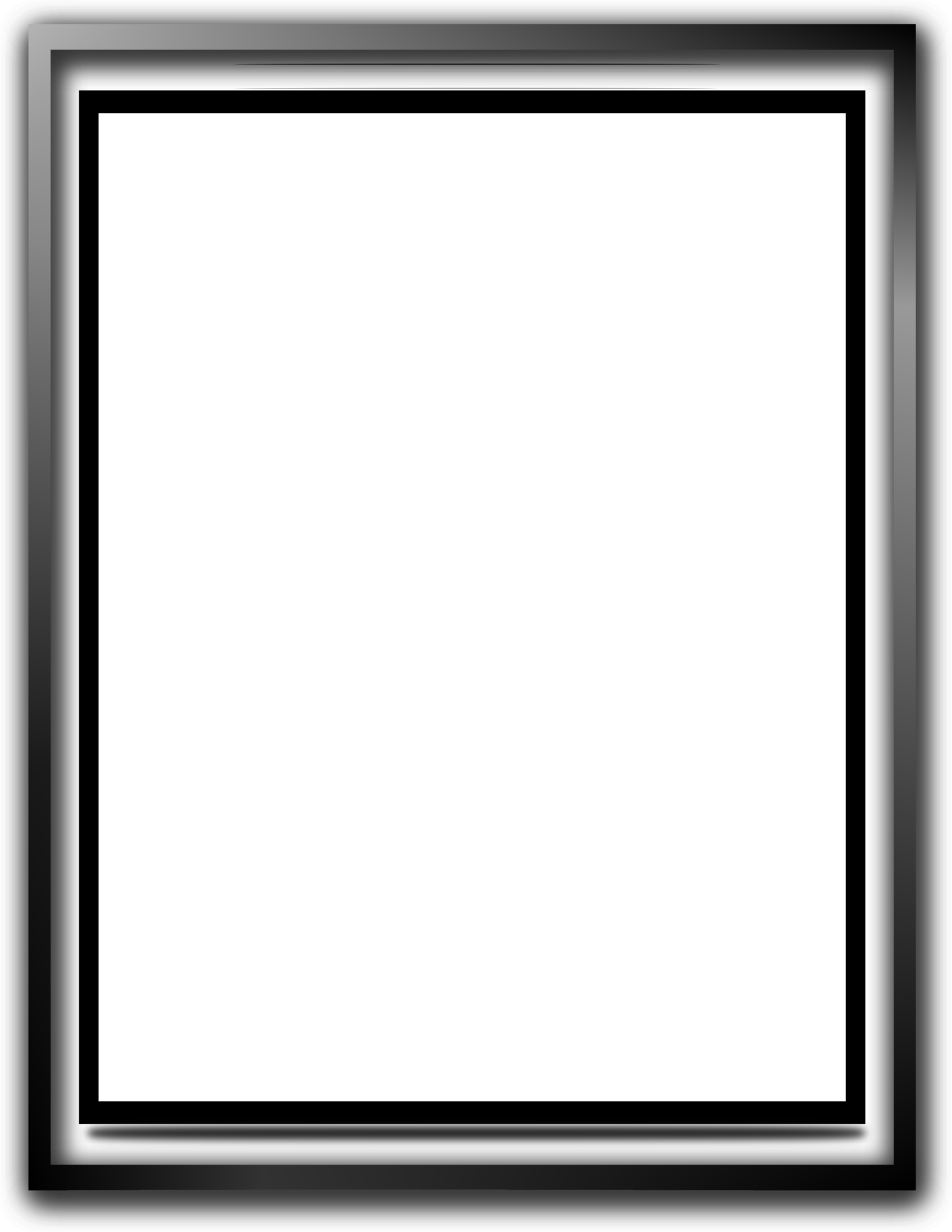 Rectangle black frame on transparent background 47763985 PNG